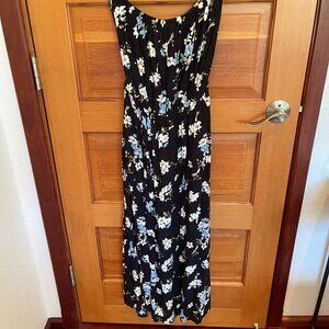 Lascana for VENUS -- Strapless Side Slit Maxi Dress - Size Medium